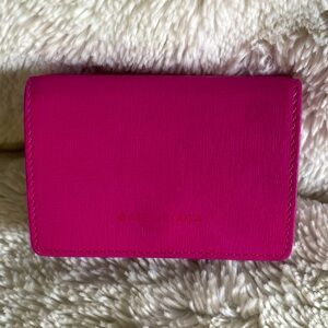 Balenciaga Pink Mini Leather Trifold Wallet
